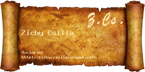 Zichy Csilla névjegykártya