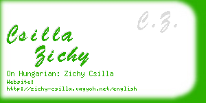 csilla zichy business card